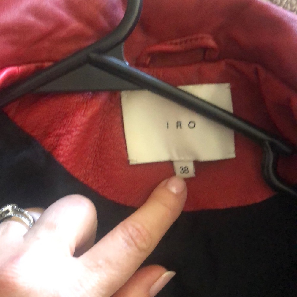 IRO 💯 lambskin moto jacket - Picture 8 of 8